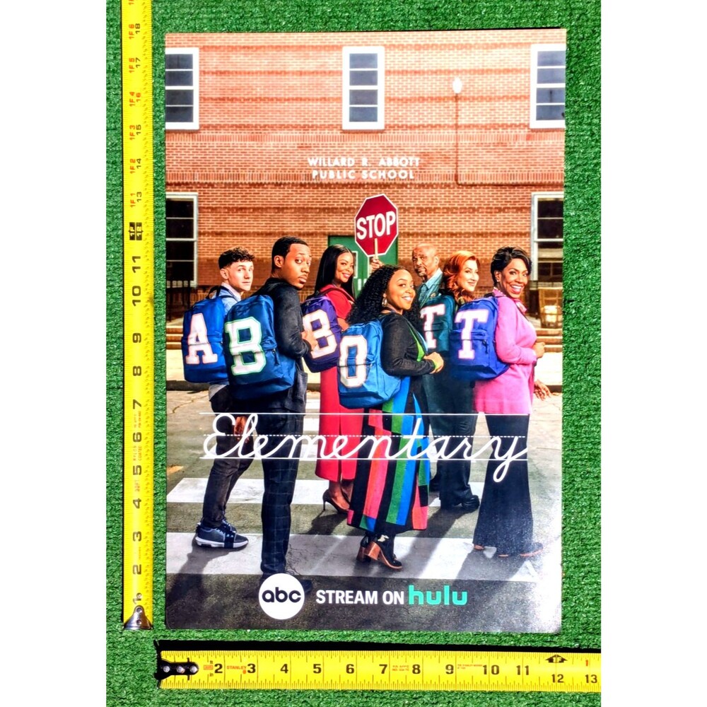 Abbott Elementary Cast 12"x18" Backpack Promo TV Poster SDCC 2025 Hulu/ABC EUC